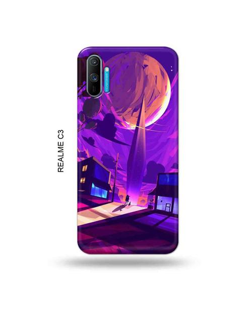 tweakymod designer printed hard case | moon nature back cover compatible with realme c3 - 18977198 - Very Small Image - 1