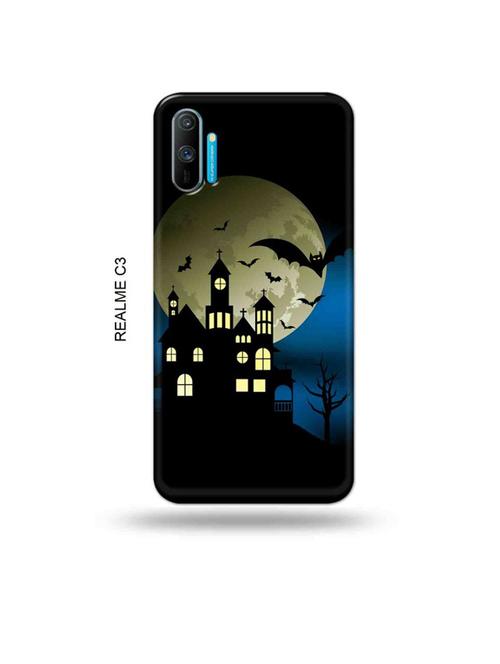tweakymod designer printed hard case | night castle back cover compatible with realme c3 - 18977201 - Very Small Image - 1