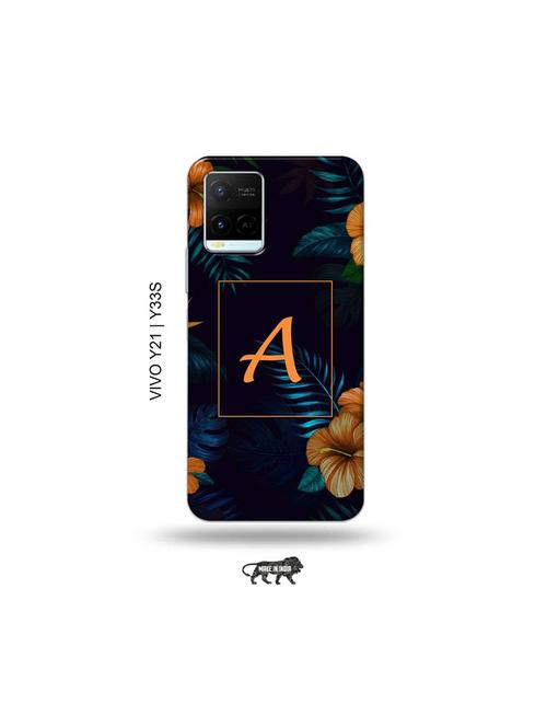 floral a back cover compatible with vivo y21, vivo y33s - 18977272 - Very Small Image - 1