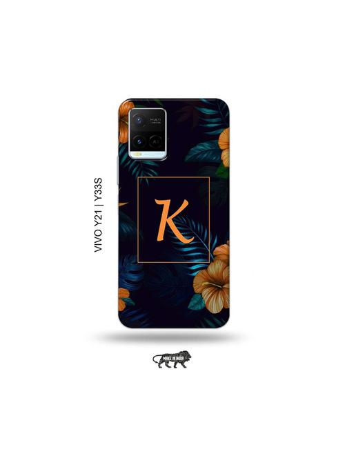 floral k back cover compatible with vivo y21, vivo y33s - 18977282 - Very Small Image - 1