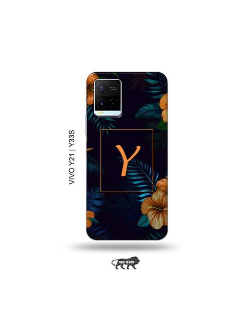 floral y back cover compatible with vivo y21, vivo y33s - 18977296 - Very Small Image - 1