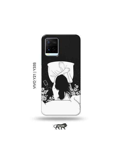 sleepy girl back cover compatible with vivo y21, vivo y33s - 18977325 - Very Small Image - 1