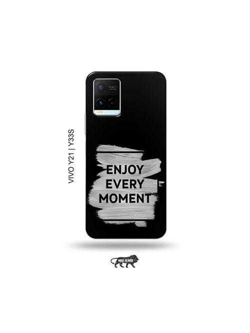 enjoy every moment back cover compatible with vivo y21, vivo y33s - 18977363 - Very Small Image - 1