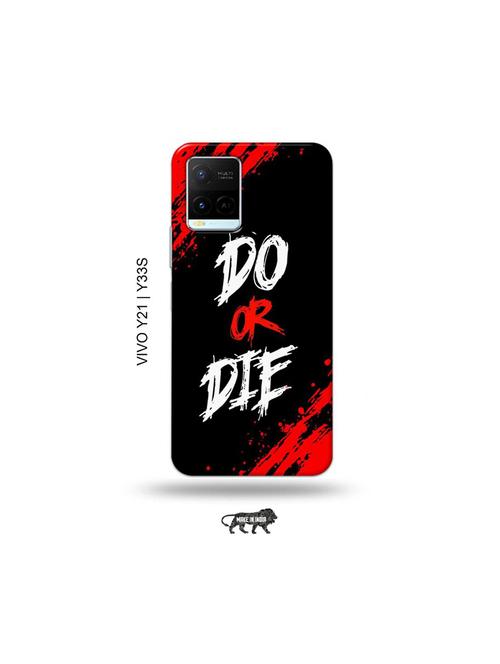 do or die back cover compatible with vivo y21, vivo y33s - 18977378 - Very Small Image - 1