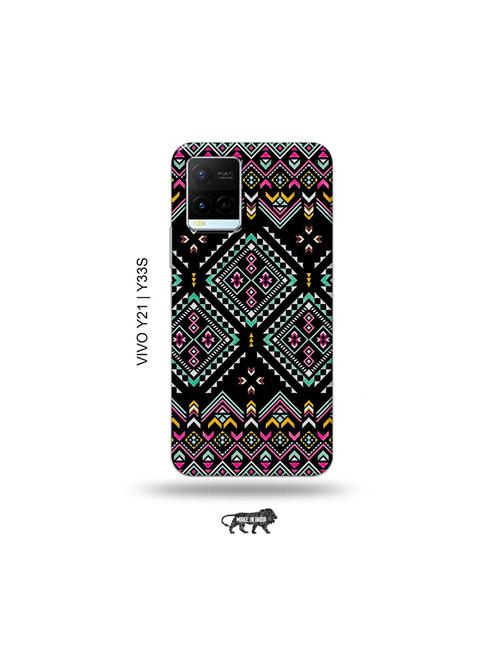 aztec back cover compatible with vivo y21, vivo y33s - 18977390 - Very Small Image - 1