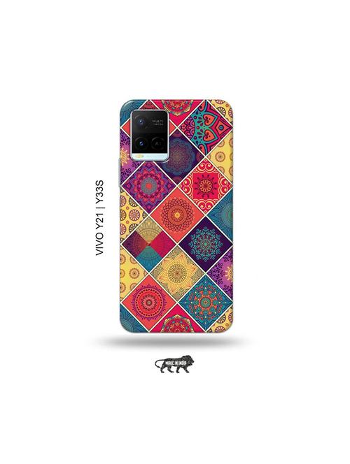 aztec back cover compatible with vivo y21, vivo y33s - 18977393 - Very Small Image - 1