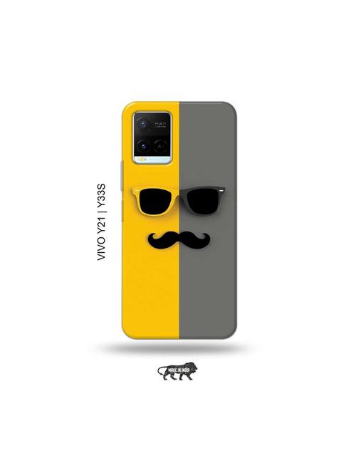 hipster back cover compatible with vivo y21, vivo y33s - 18977435 - Very Small Image - 1