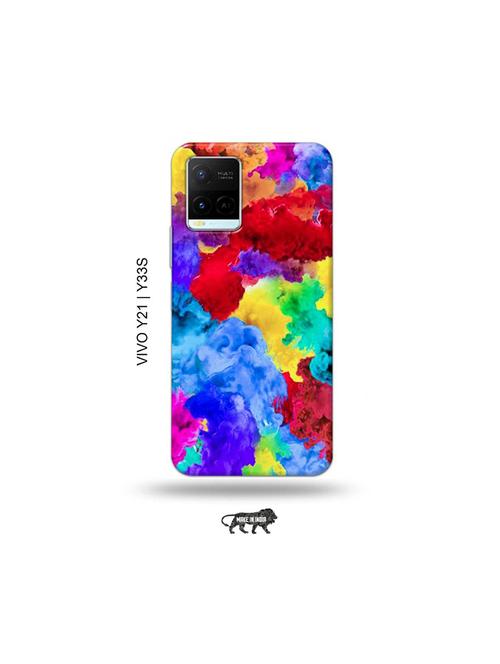 colour holi back cover compatible with vivo y21, vivo y33s - 18977517 - Very Small Image - 1