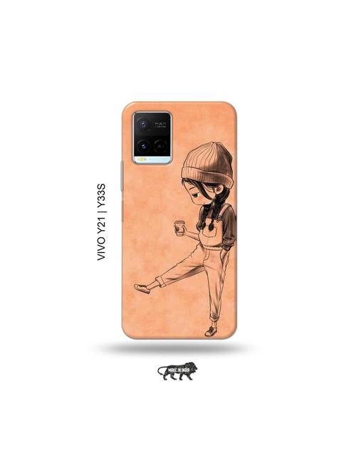 kiddo girl back cover compatible with vivo y21, vivo y33s - 18977525 - Very Small Image - 1