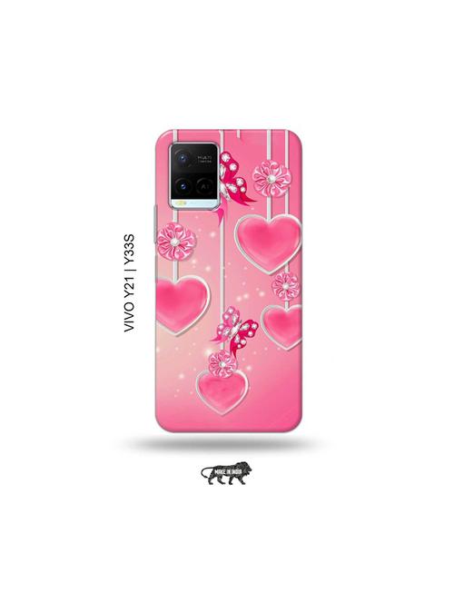 hearts back cover compatible with vivo y21, vivo y33s - 18977569 - Very Small Image - 1