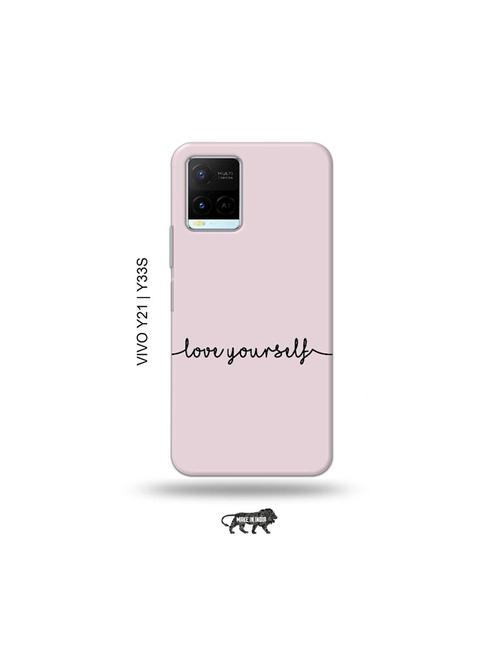 love yourself back cover compatible with vivo y21, vivo y33s - 18977572 - Very Small Image - 1