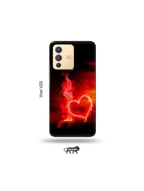 fire heart letter i back cover compatible with vivo v23 5g - 18977704 - Very Small Image - 1