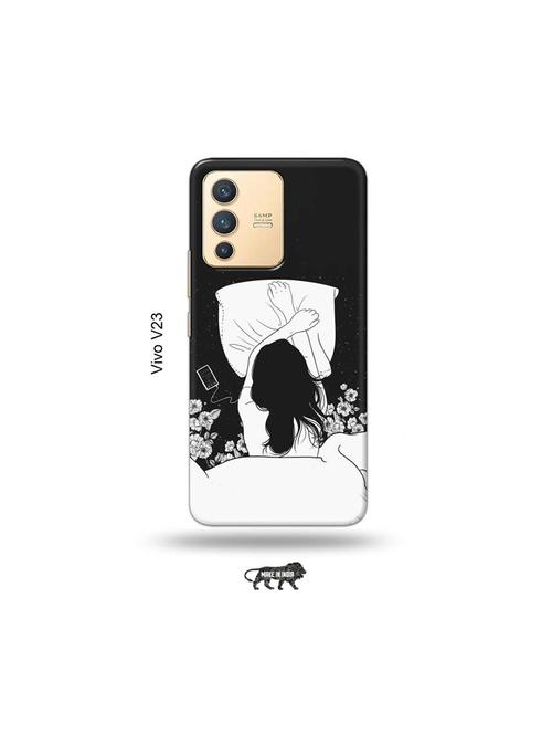 girl with flowers back cover compatible with vivo v23 5g - 18977780 - Very Small Image - 1