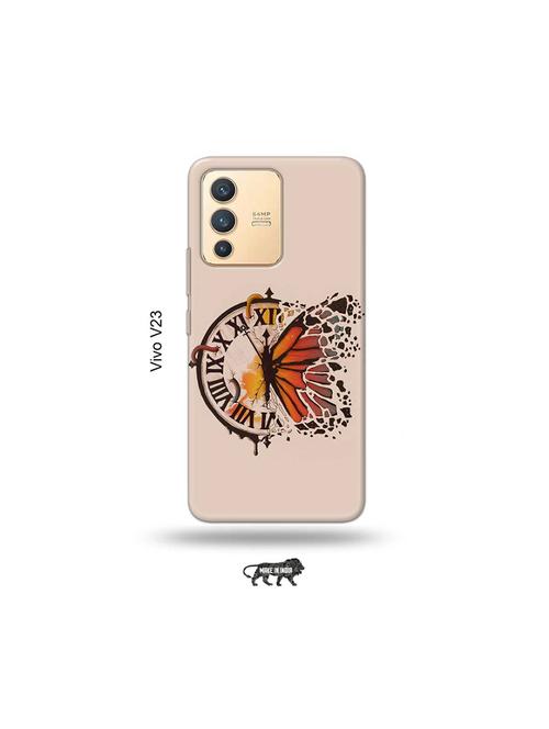 clock butterfly back cover compatible with vivo v23 5g - 18977837 - Very Small Image - 1