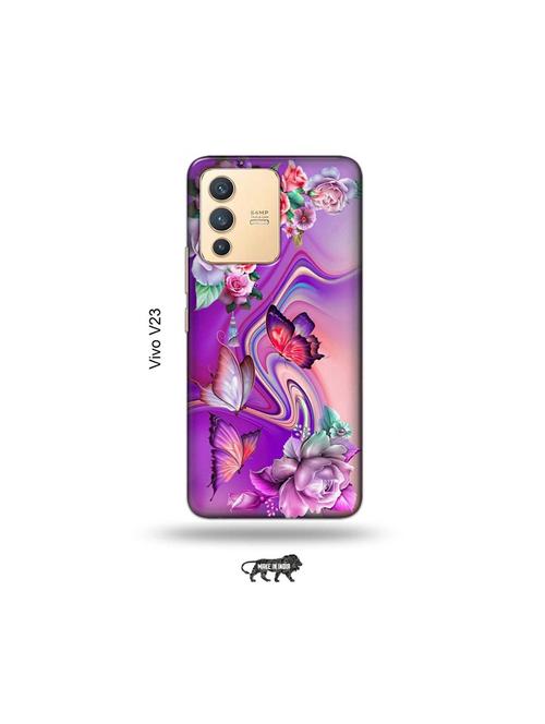 flowers back cover compatible with vivo v23 5g - 18978057 - Very Small Image - 1