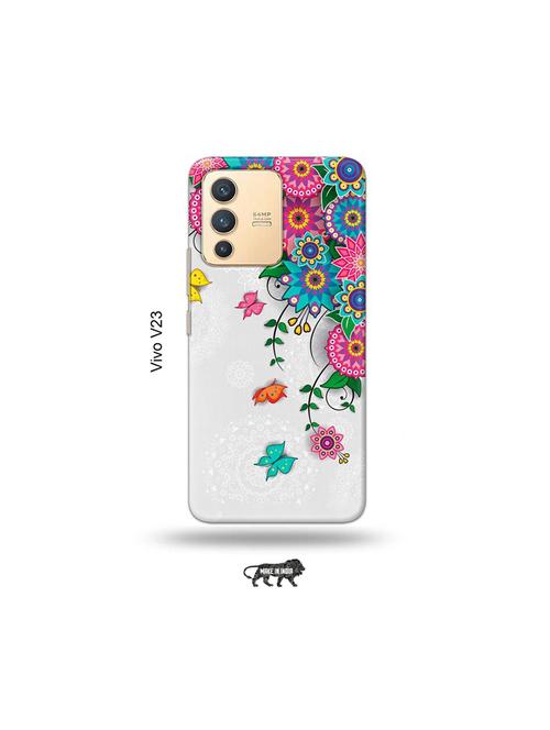 flowers back cover compatible with vivo v23 5g - 18978068 - Very Small Image - 1