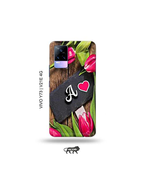 flower letter a back cover compatible with vivo y73 2021, vivo v21e 4g - 18978147 - Very Small Image - 1