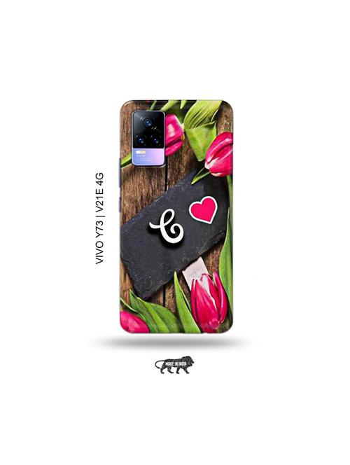 flower letter c back cover compatible with vivo y73 2021, vivo v21e 4g - 18978149 - Very Small Image - 1