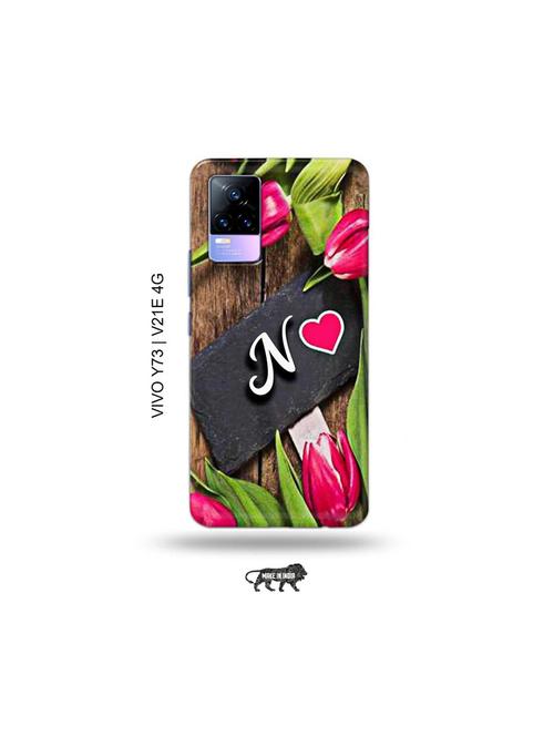 flower letter n back cover compatible with vivo y73 2021, vivo v21e 4g - 18978160 - Very Small Image - 1