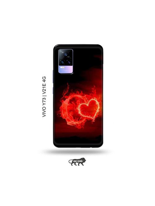 fire heart letter c back cover compatible with vivo y73 2021, vivo v21e 4g - 18978177 - Very Small Image - 1