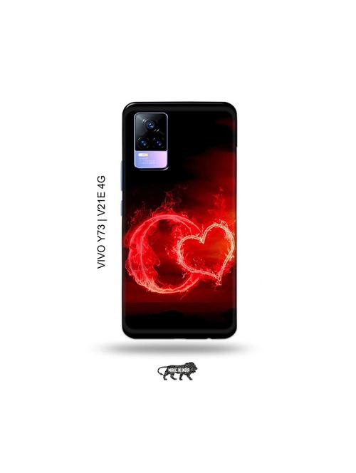 fire heart letter o back cover compatible with vivo y73 2021, vivo v21e 4g - 18978189 - Very Small Image - 1