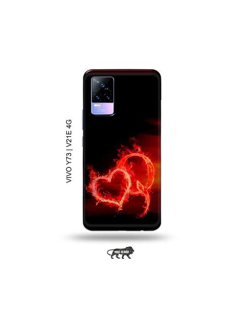 fire heart letter q back cover compatible with vivo y73 2021, vivo v21e 4g - 18978191 - Very Small Image - 1