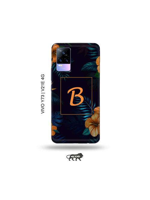 floral b back cover compatible with vivo y73 2021, vivo v21e 4g - 18978202 - Very Small Image - 1