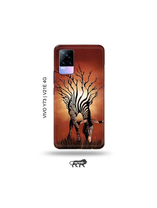 zebra back cover compatible with vivo y73 2021, vivo v21e 4g - 18978277 - Very Small Image - 1