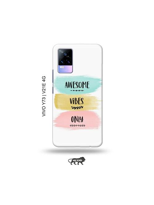 awesome vibes only back cover compatible with vivo y73 2021, vivo v21e 4g - 18978311 - Very Small Image - 1