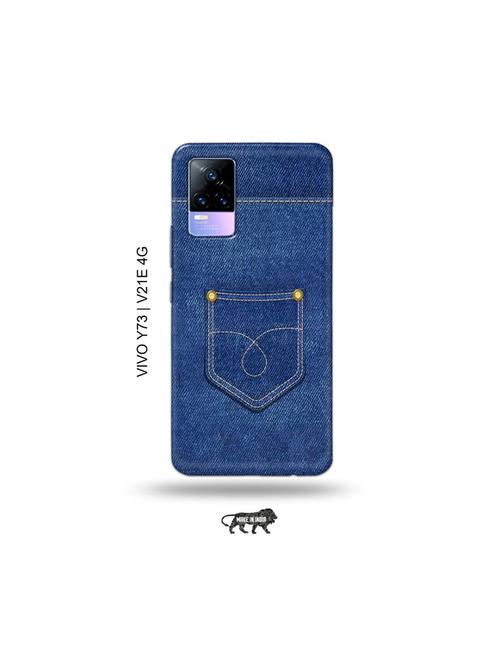 jean back cover compatible with vivo y73 2021, vivo v21e 4g - 18978398 - Very Small Image - 1