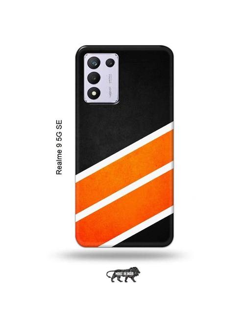 tweakymod designer printed hard case | orange strips back cover compatible with realme 9 5g speed edition - 18980823 - Very Small Image - 1
