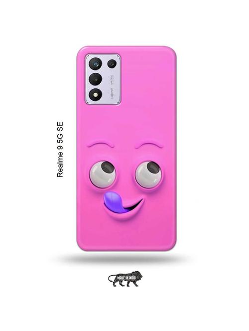tweakymod designer printed hard case | yummy face pink back cover compatible with realme 9 5g speed edition - 18980959 - Very Small Image - 1