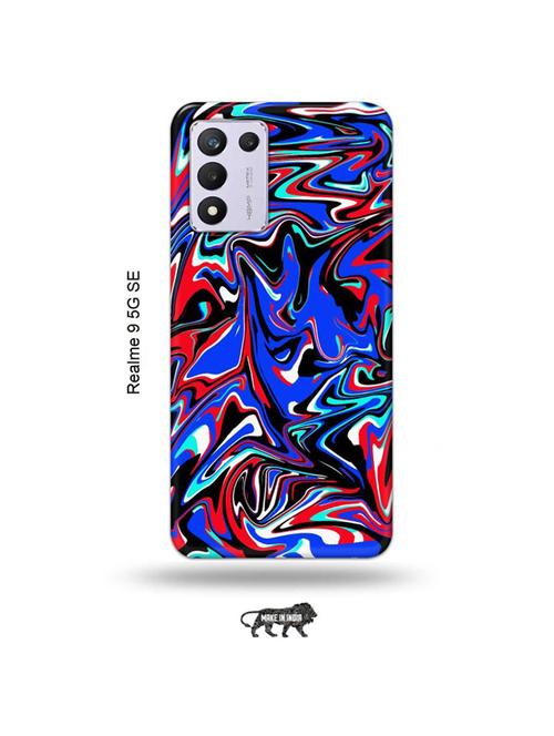 tweakymod designer printed hard case | messy colour black back cover compatible with realme 9 5g speed edition - 18981026 - Very Small Image - 1