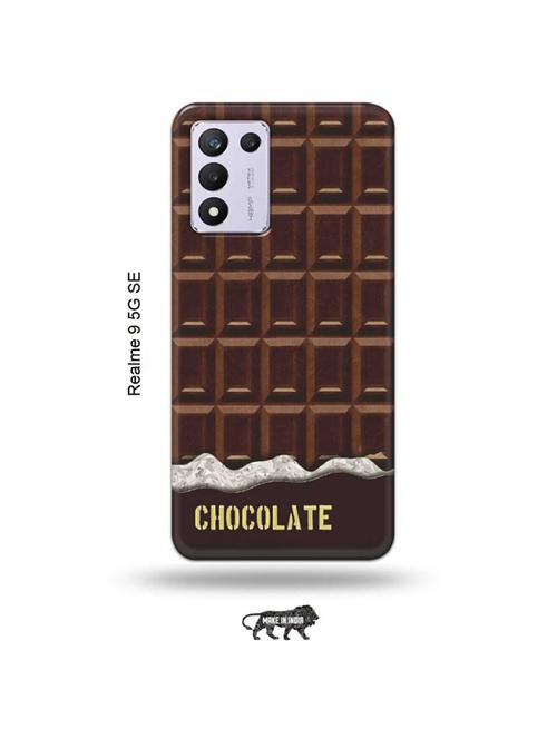 tweakymod designer printed hard case | chocolate back cover compatible with realme 9 5g speed edition - 18981039 - Very Small Image - 1