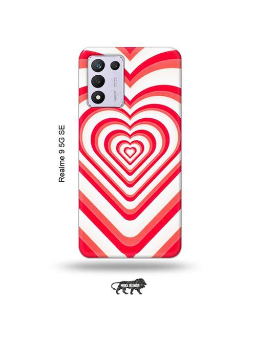 tweakymod designer printed hard case | pink heart back cover compatible with realme 9 5g speed edition - 18981072 - Very Small Image - 1