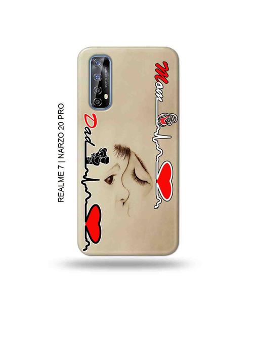 tweakymod designer printed hard case | mom dad back cover compatible with realme 7, realme narzo 20 pro, realme narzo 30 - 18981137 - Very Small Image - 1
