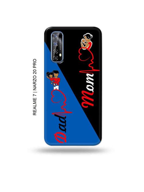 tweakymod designer printed hard case | mom dad back cover compatible with realme 7, realme narzo 20 pro, realme narzo 30 - 18981138 - Very Small Image - 1