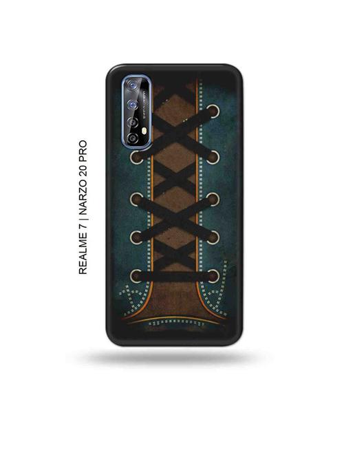 tweakymod designer printed hard case | shoe lace back cover compatible with realme 7, realme narzo 20 pro, realme narzo 30 - 18981205 - Very Small Image - 1