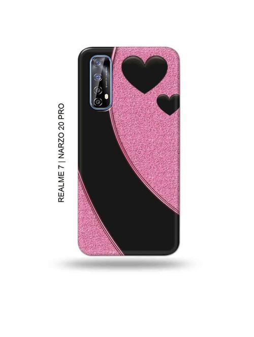 hearts back cover compatible with realme 7, realme narzo 20 pro, realme narzo 30 - 18981233 - Very Small Image - 1