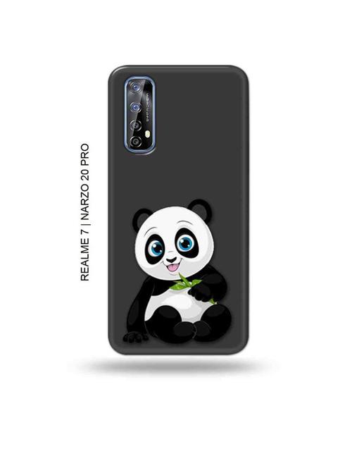 tweakymod designer printed hard case | cute panda back cover compatible with realme 7, realme narzo 20 pro, realme narzo 30 - 18981249 - Very Small Image - 1