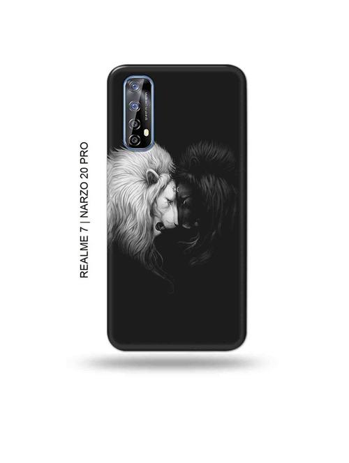 tweakymod designer printed hard case | lions back cover compatible with realme 7, realme narzo 20 pro, realme narzo 30 - 18981254 - Very Small Image - 1
