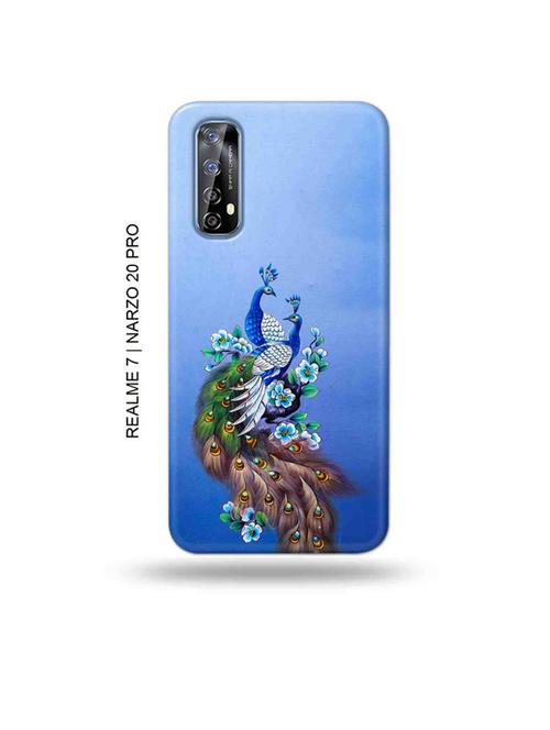 tweakymod designer printed hard case | peacock couple back cover compatible with realme 7, realme narzo 20 pro, realme narzo 30 - 18981258 - Very Small Image - 1
