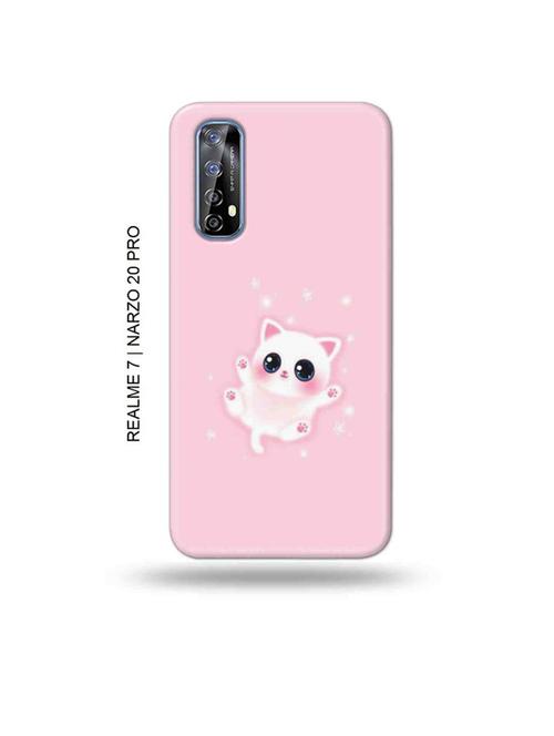 cute kitty back cover compatible with realme 7, realme narzo 20 pro, realme narzo 30 - 18981264 - Very Small Image - 1