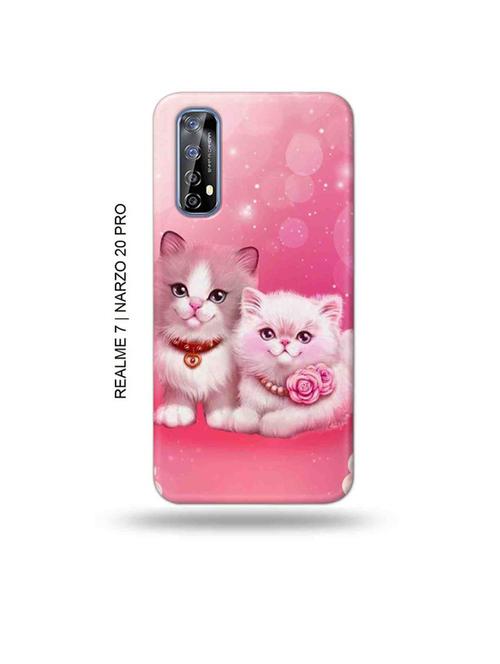 cute kitties back cover compatible with realme 7, realme narzo 20 pro, realme narzo 30 - 18981272 - Very Small Image - 1