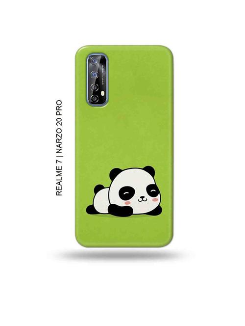 tweakymod designer printed hard case | lazy panda back cover compatible with realme 7, realme narzo 20 pro, realme narzo 30 - 18981275 - Very Small Image - 1