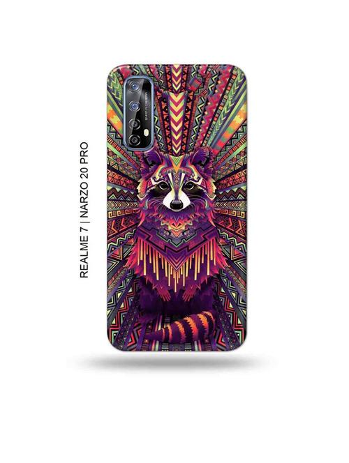 tweakymod designer printed hard case | kalankari fox back cover compatible with realme 7, realme narzo 20 pro, realme narzo 30 - 18981279 - Very Small Image - 1