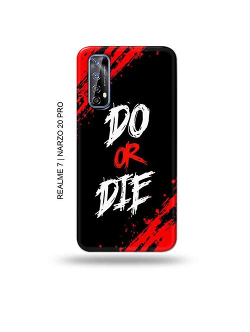tweakymod designer printed hard case | do or die back cover compatible with realme 7, realme narzo 20 pro, realme narzo 30 - 18981300 - Very Small Image - 1