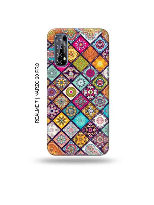 tweakymod designer printed hard case | aztec mix back cover compatible with realme 7, realme narzo 20 pro, realme narzo 30 - 18981325 - Very Small Image - 1