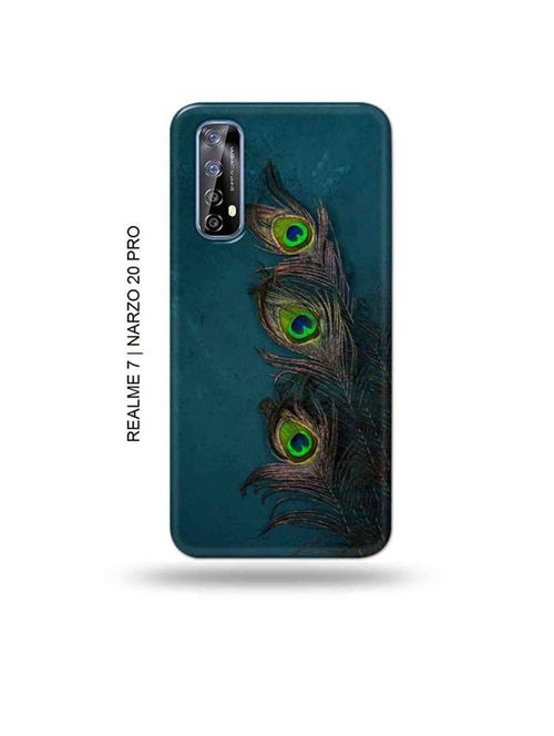 krishna feather back cover compatible with realme 7, realme narzo 20 pro, realme narzo 30 - 18981329 - Very Small Image - 1