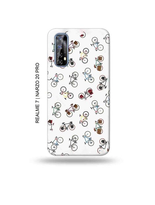 tweakymod designer printed hard case | cycle love back cover compatible with realme 7, realme narzo 20 pro, realme narzo 30 - 18981346 - Very Small Image - 1